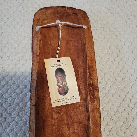 Tribal Mask Decor Wooden NWT from Ghana - Picture 9 of 9